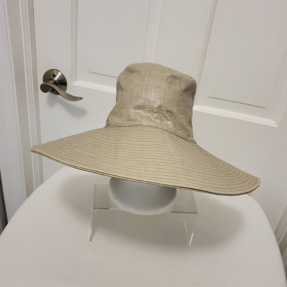 August Hat Company Metallic Floppy Linen Blend Hat, Casual, Fun - Picture 1 of 6